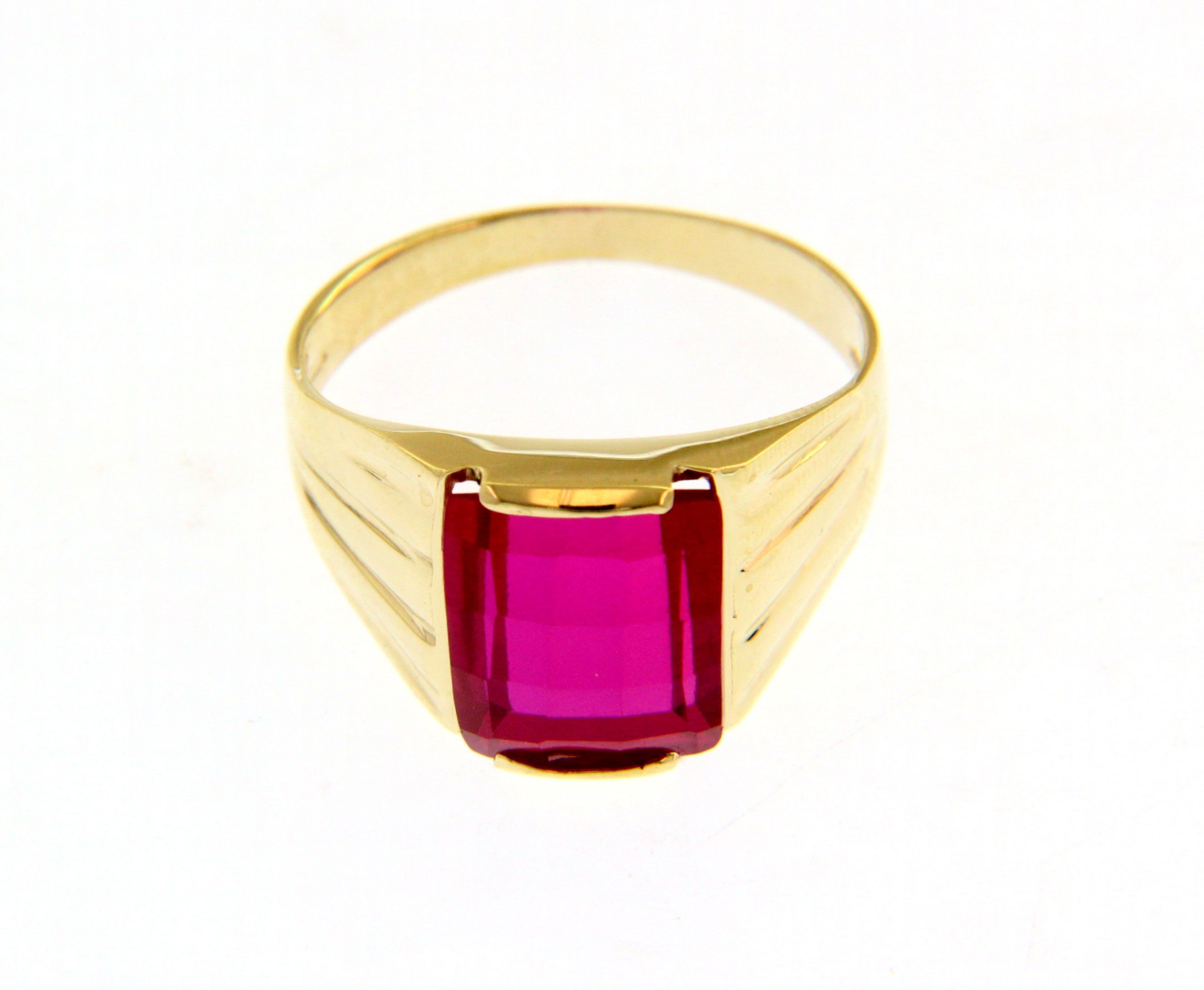 Golden ring k9 with composite stone (code S226649)